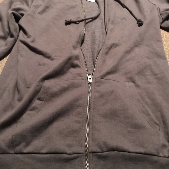 Express One Eleven Grey Hoodie Womens Sm - Picture 3 of 8